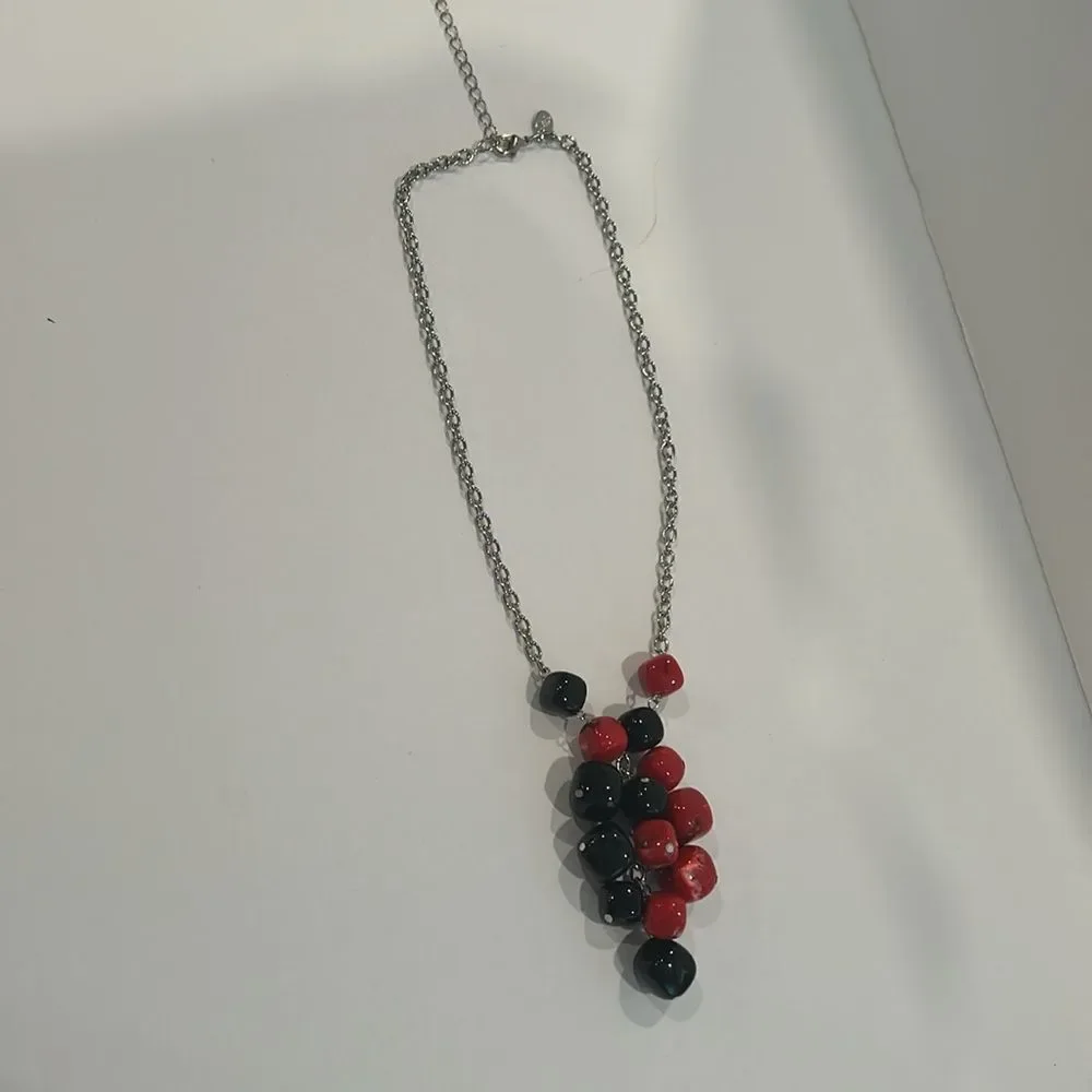 NWOT Joan Rivers Silver Beads Necklace